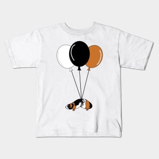 Guinea Pig With Balloons Kids T-Shirt